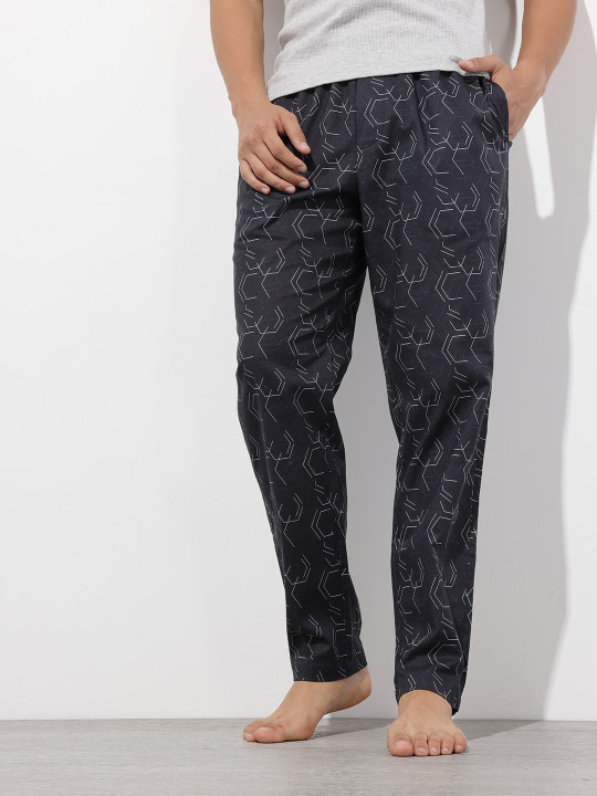 Roadster The Lifestyle Co. Men Geometric Print Lounge Pants