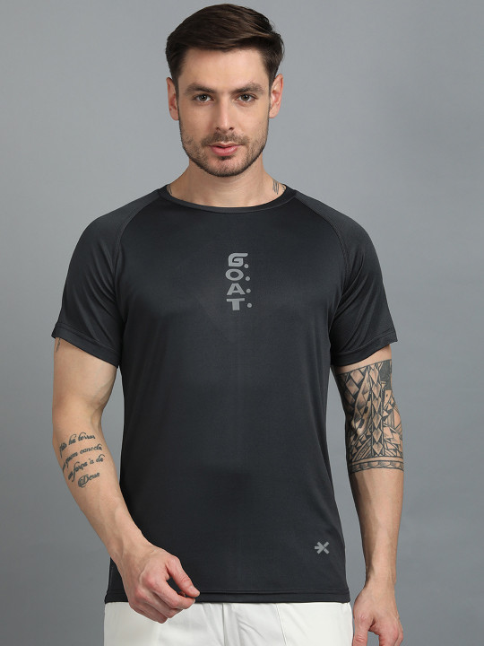 HRX by Hrithik Roshan Typography Printed Round Neck Short Sleeves T-Shirt