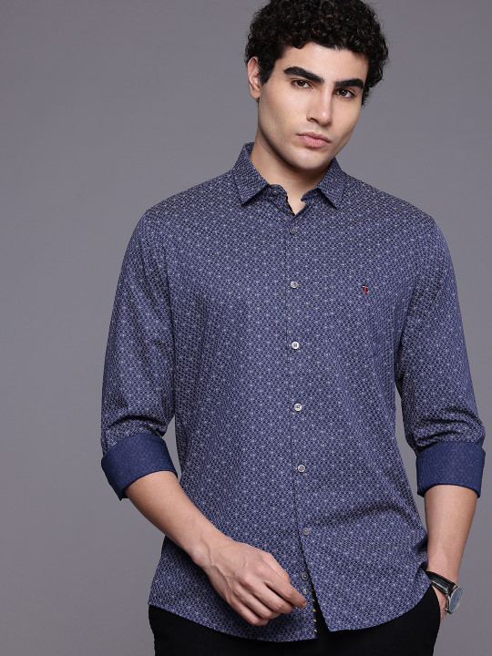 Louis Philippe Sport Slim Fit Printed Casual Shirt