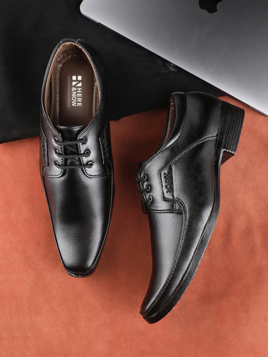 HERE&NOW Men Lace-Up Formal Derbys
