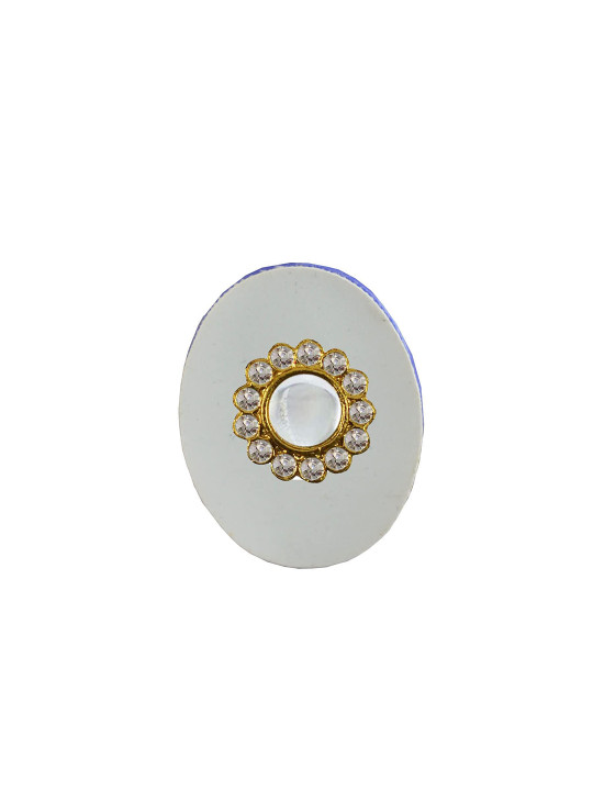 Vidhya Kangan Multicoloured Brass Brooch
