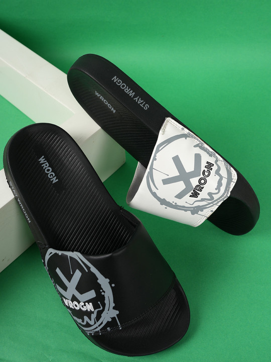 WROGN Men Printed Casual Sliders