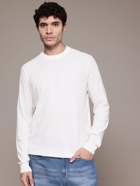 MANGO MAN MANGO Men Round Neck Knitted Pullover
