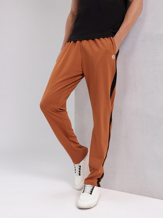 HRX by Hrithik Roshan Men Solid Track Pants With Side Stripe Detail