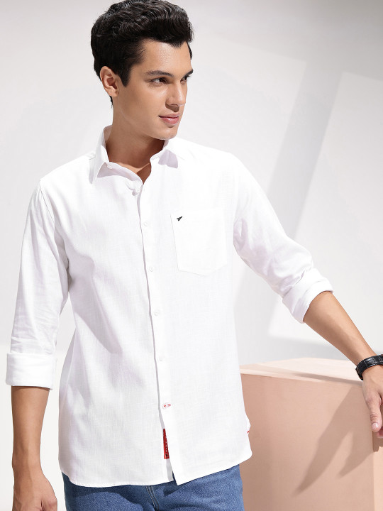 INVICTUS Men Premium Slim Fit Pure Cotton Casual Shirt