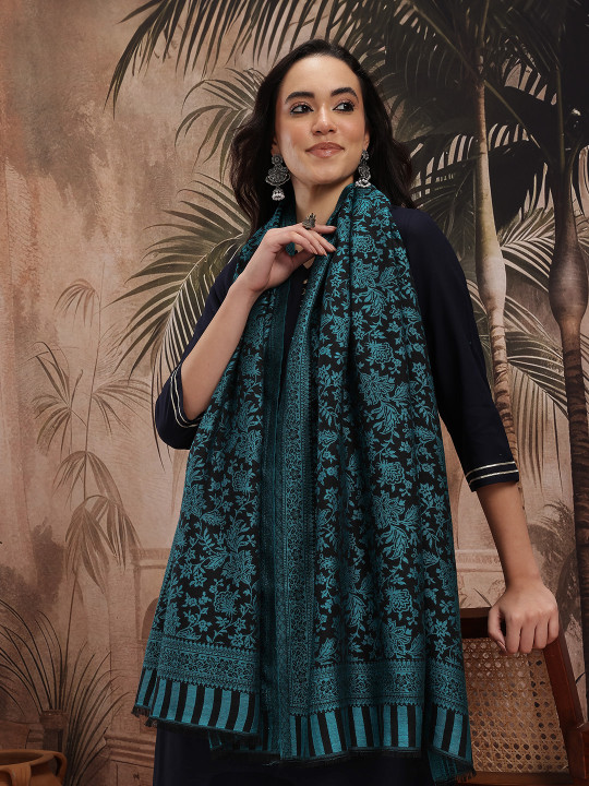 Sangria Women Woven Design Stole