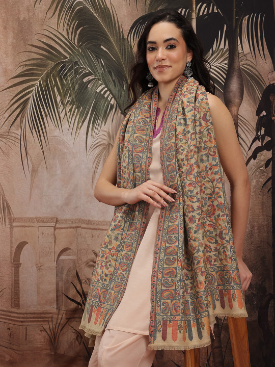 Sangria Women Woven Design Stole