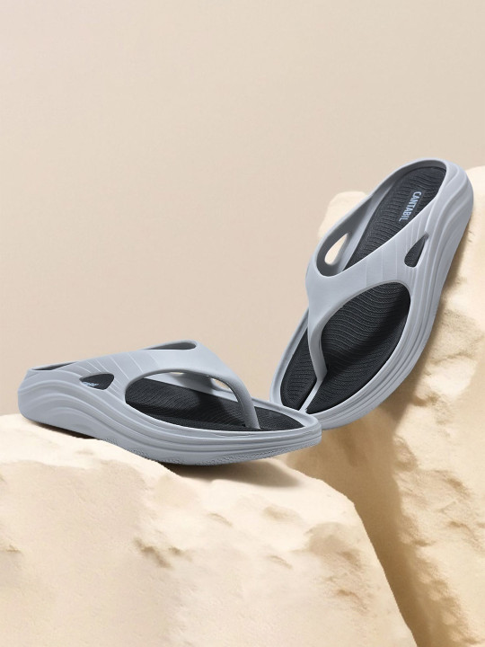 Cantabil Men Colourblocked Thong Flip-Flops