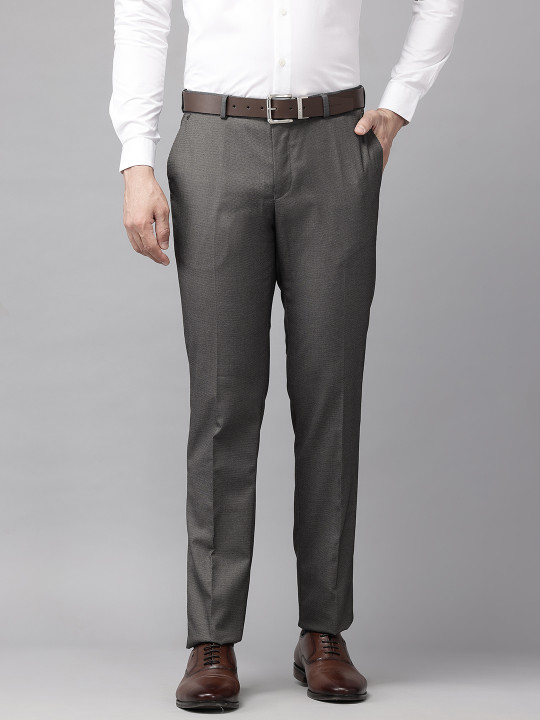 Blackberrys Men B-91 Skinny Fit Low-Rise Formal Trousers