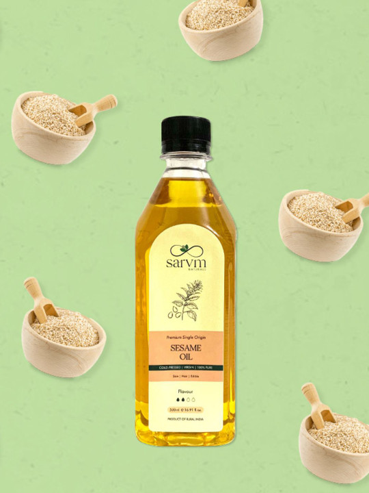 Sarvm Naturals Cold Pressed Sesame Oil - 500 ml
