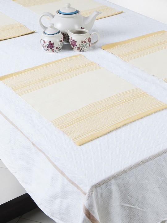 Yellow Set Of 6 Table Mats