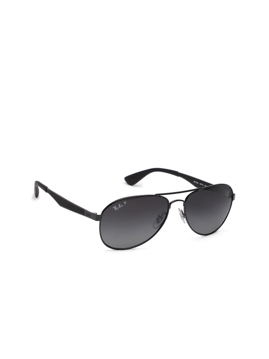 Ray-Ban RAY-BAN Unisex Polarized Grey Lens Pilot Sunglasses - 0RB3549002/T358