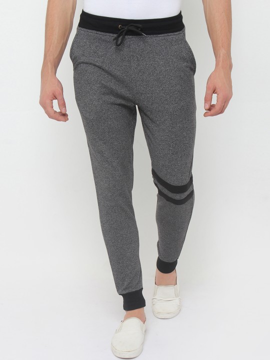 SayItloud Men Grey Melange Lounge Pant S