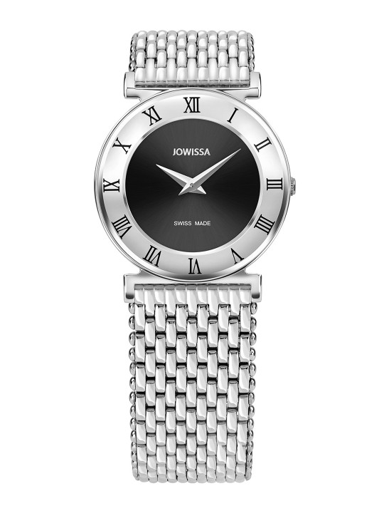 Women Black & Silver-Toned Analogue Watch