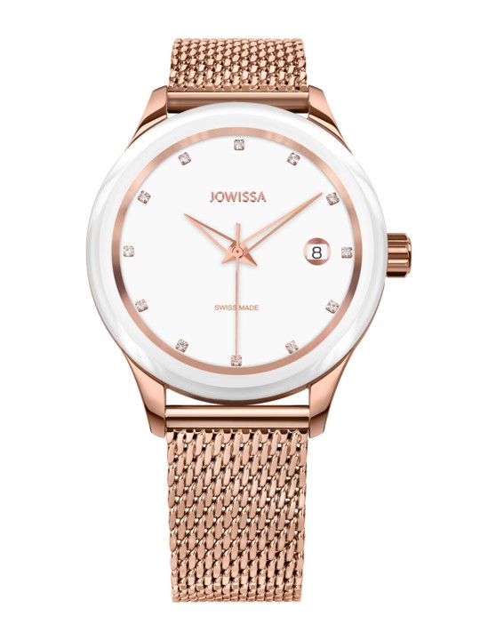 Women White & Rose Gold Analogue Watch
