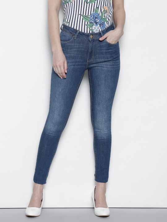 Buy Women Blue Bailey Super Skinny Fit Mid Rise Stretchable Jeans 32 Online at desertcartSeychelles