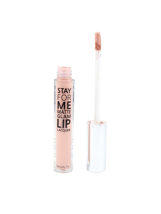Nude STAY FOR ME Moist Glam Liquid Lipstick