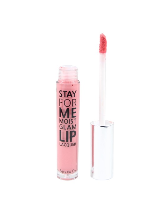 Coral STAY FOR ME Moist Glam Liquid Lipstick