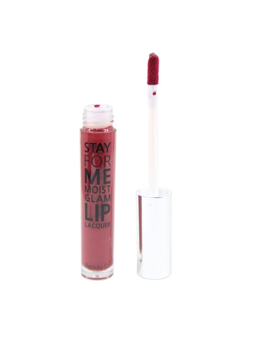 Red STAY FOR ME Moist Glam Liquid Lipstick