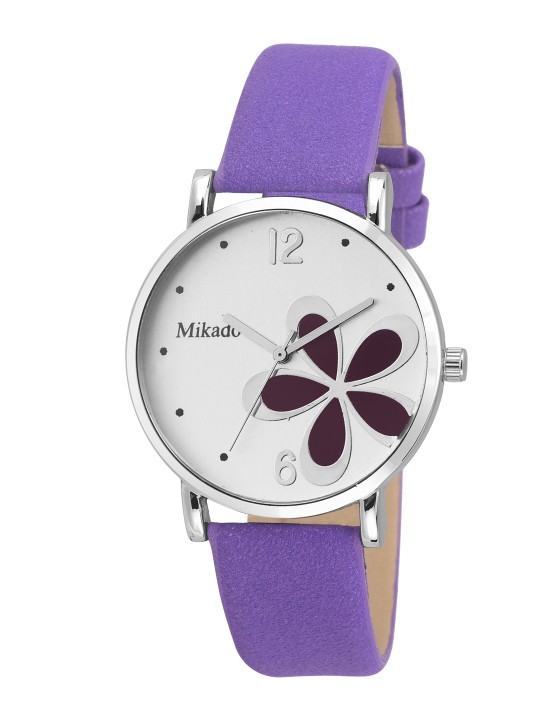 Women Silver-Toned & White Analogue Watch 30139