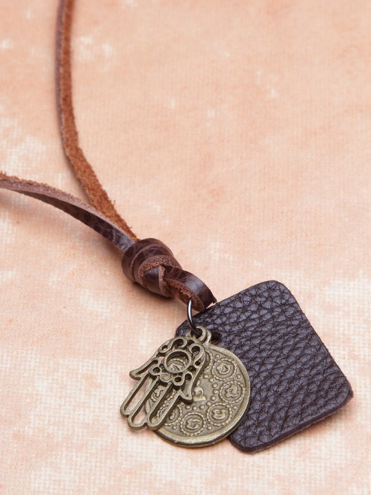 Brown Synthetic Handcrafted Necklace