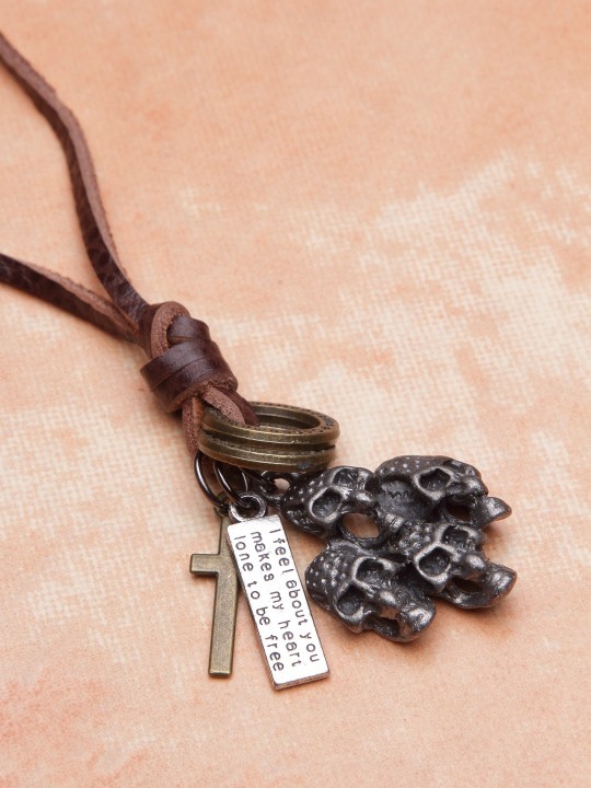 Brown Synthetic Handcrafted Necklace
