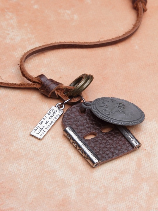 Brown Synthetic Handcrafted Necklace