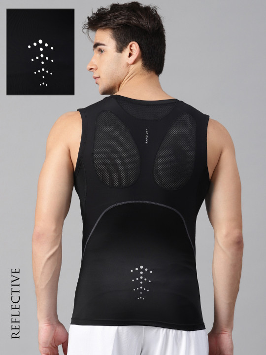 Hrx Active By Hrithik Roshan Men Black Rapid Dry Compression