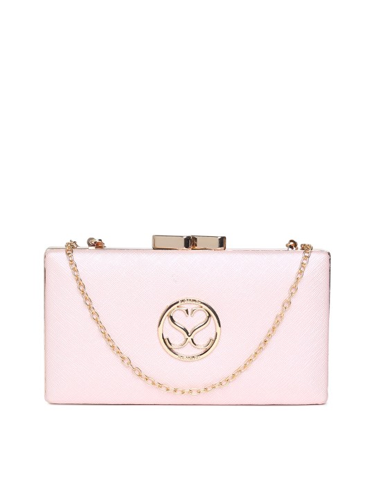 Pink Solid Clutch