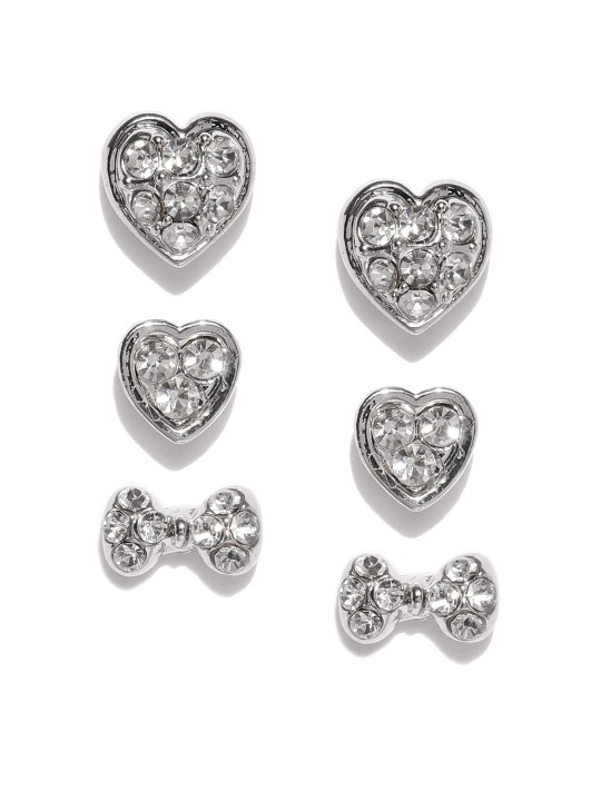 Set of 3 Stud Earrings