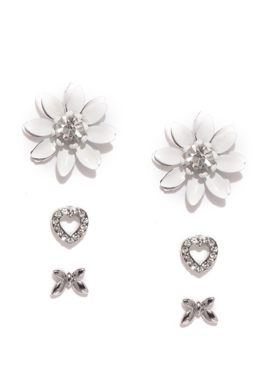 Set of 3 Stud Earrings