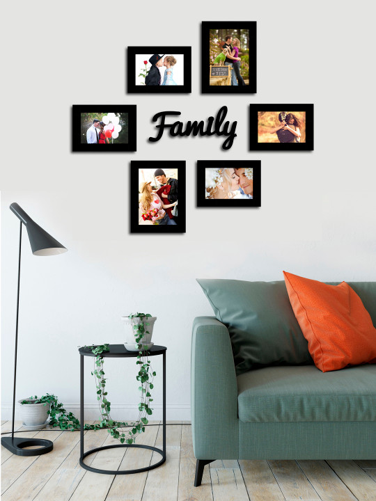 Art Street Black Set of 6 Photo Frames