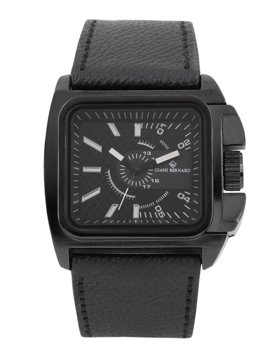 Men Black Analogue Watch GB-117C