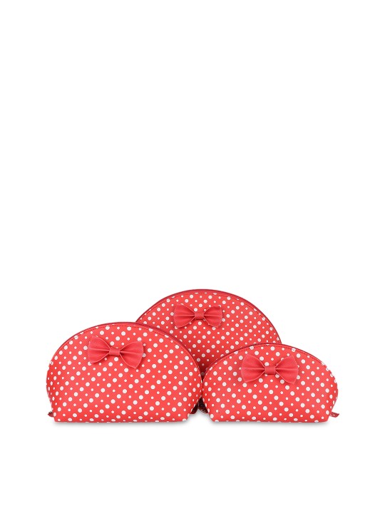 Women Red Colourblocked Zip Around Wallet