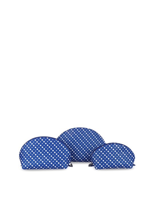 Pack of 3 Women Blue Colourblocked Make-Up Pouch
