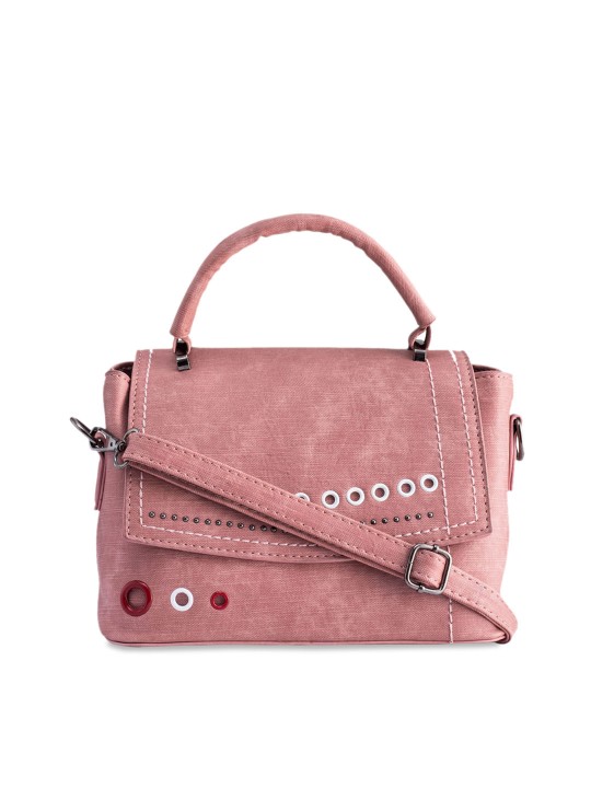Pink Solid Sling Bag