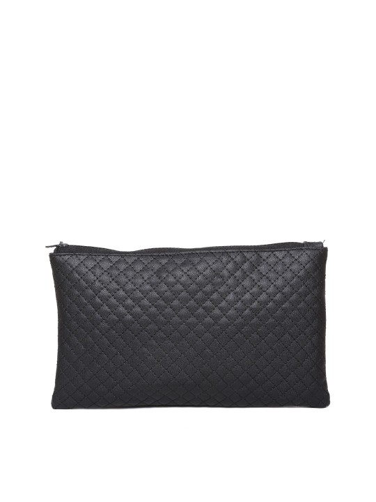 Black Textured Clutch
