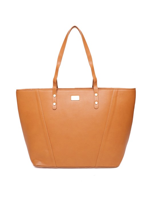 Allen solly tan solid shoulder online bag