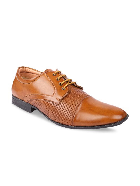 Men Tan Formal Derbys 6