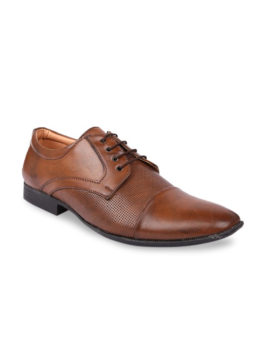 Men Brown Formal Derbys 6