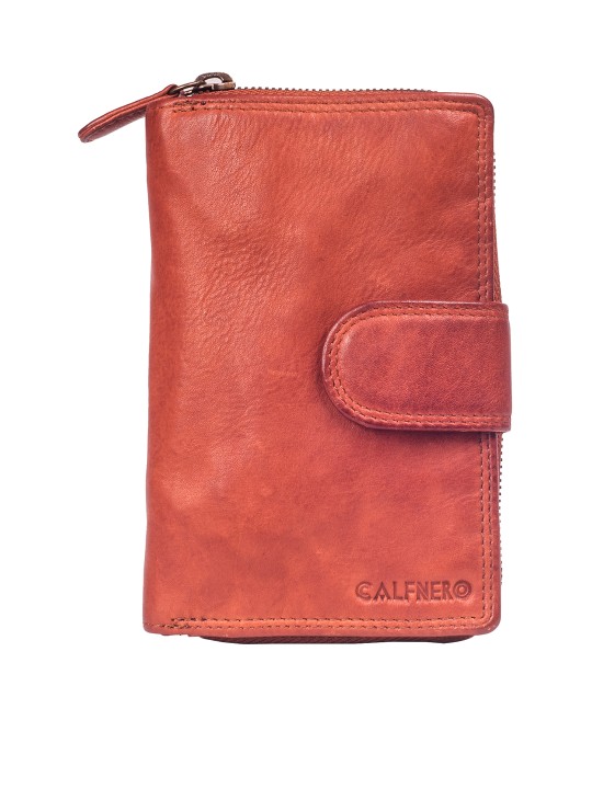 Women Brown Solid Two Fold Wallet