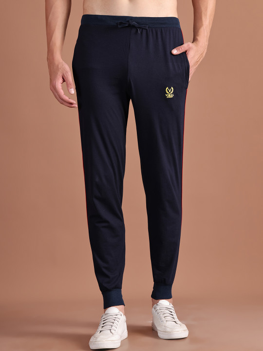 MACK JONNEY JONNEY Navy Blue Solid Lounge Pant DD8NAVY