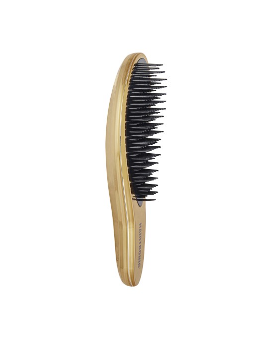 Hairtronic Unisex Classic Gold Chrome Detangler Hair Brush