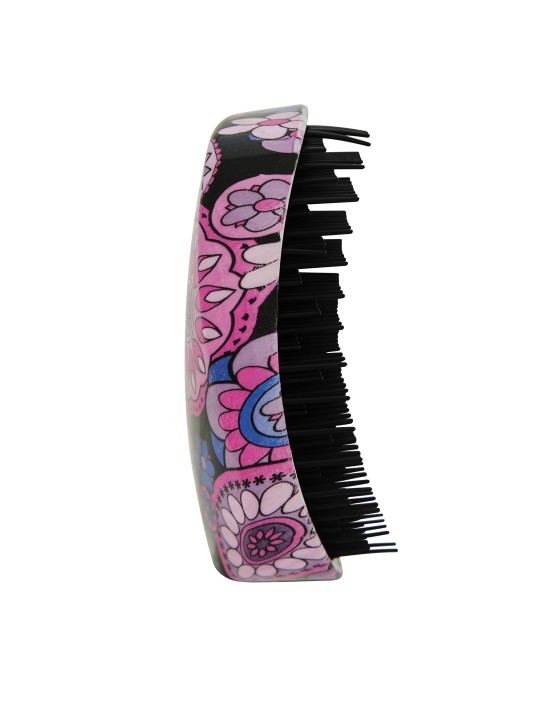 Hairtronic Multicolored Floral Print Detangler Hair Brush