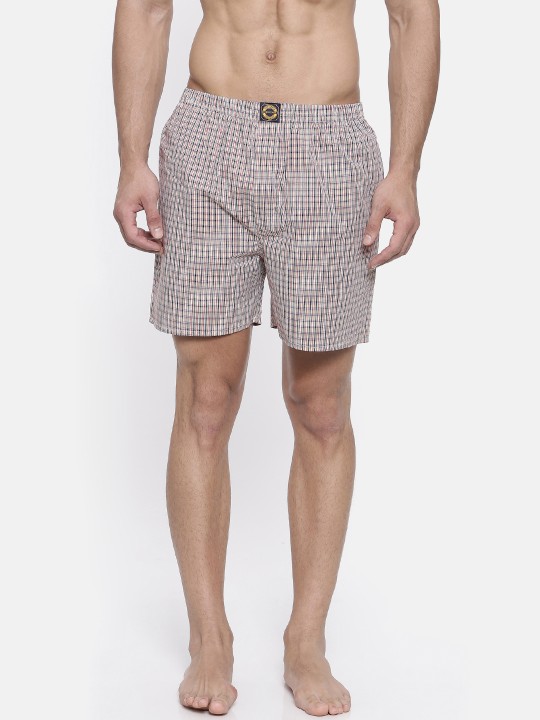 Multicolored Checkered Boxer JB101 M