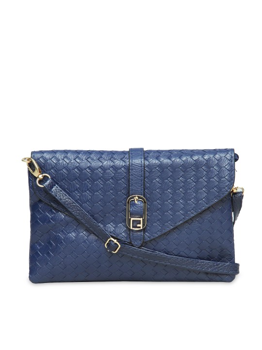 Blue Solid Clutch