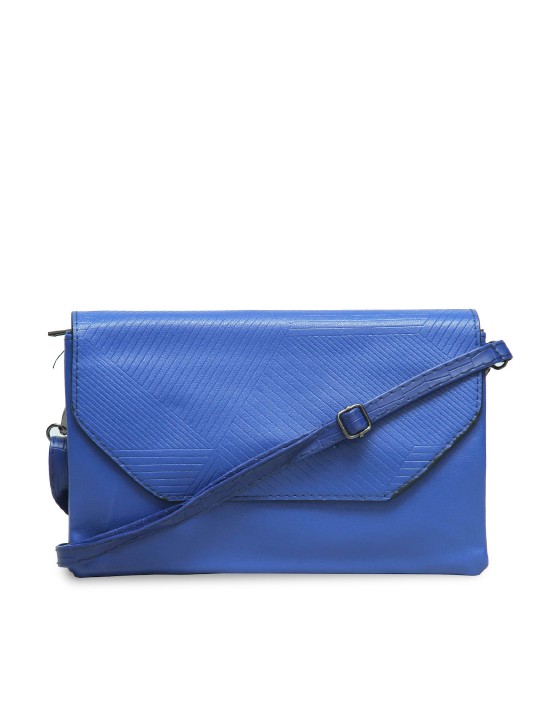 Blue Solid Clutch