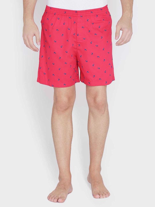 Men Red Printed Boxers ENBBAPLEN29074 S