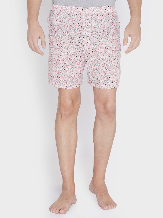 Men Pink Printed Boxers ENBBAPLEN29097 S