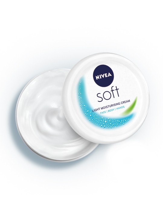 Nivea Unisex Soft Light Moisturizing Non-Sticky Cream with Vitamin E & Jojoba Oil -300 ml